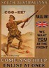 Cartaz de propaganda de guerra australiano da Primeira Guerra Mundial. <br><br/> Palavras-chave: relaes de produo, trabalho, poder, cultura, Austrlia, Primeira Guerra Mundial, propaganda, recrutamento.