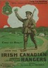 Cartaz de propaganda de guerra canadense da Primeira Guerra Mundial. <br><br/> Palavras-chave: Canad, Primeira Guerra Mundial, propaganda, recrutamento.