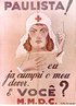 Este cartaz conclama os paulistas a pegarem em armas na chamada Revoluo Constitucionalista que lutava pela derrubada do governo provisrio de Getlio Vargas, imposto em 1930 pela Revoluo de 30 e pelo estabelecimento de um regime constitucional no Pas. Traz a sigla M.M.D.C. que so as iniciais de quatro estudantes (Martins, Miragaia, Drusio e Camargo) assassinados por tropas federais em 23 de maio de 1932, episdio que originou a Revoluo de 1932. <br><br/> Palavras-chave: relaes de poder, Estado, Revoluo Constitucionalista, Getlio Vargas.