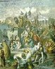 Saque de Roma pelos Vândalos por Heinrich Leutemann (455).<br></br> Palavras-chave: Idade Média, relações de poder, vida rural, invasões bárbaras-germânicas.