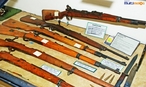 Armas utilizadas na Segunda Guerra Mundial, exemplares expostos no Museu do Expedicionrio em Curitiba - Paran. <br></br> Palavras-chave: relaes de poder, Foras Armadas, Exrcito Brasileiro, Fora Expedicionria Brasileira, Armas, Museu do Expedicionrio, Curitiba, Paran.