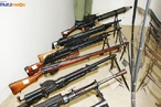 Armas utilizadas na Segunda Guerra Mundial, exemplares expostos no Museu do Expedicionrio em Curitiba - Paran. <br></br> Palavras-chave: relaes de poder, Foras Armadas, Exrcito Brasileiro, Fora Expedicionria Brasileira, Armas, Museu do Expedicionrio, Curitiba, Paran.