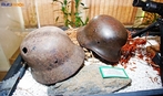 Capacete alemo utilizado na Segunda Guerra Mundial, exemplar exposto no Museu do Expedicionrio em Curitiba - Paran. <br><br/> Palavras-chave: relaes de poder, Foras Armadas, Exrcito Brasileiro, Fora Expedicionria Brasileira, Armas, Museu do Expedicionrio, Curitiba, Paran.