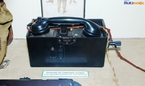 Telefone de campanha alemo da Segunda Guerra Mundial, exemplar exposto no Museu do Expedicionrio em Curitiba - PR. <br><br/> Palavras-chave: relaes de poder, Estado, Foras Armadas, Exrcito Brasileiro, guerra, Fora Expedicionria Brasileira, nazismo, fascismo, nacional-socialismo, Museu do Expedicionrio, Curitiba, Paran.