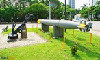 Segunda Guerra Mundial - torpedo e ncora da Marinha brasileira