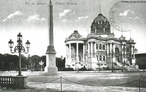 Construdo em 1904 para ser o Pavilho do Brasil na Exposio de Saint Louis, de 30 de abril a 1 de dezembro de 1904 (comemorao do centenrio de integrao do Estado de Louisiana aos EUA), durante o regime republicano do Presidente Francisco de Paula Rodrigues Alves, com o intuito de firmar o Brasil perante a situao mundial que vivia a euforia da Belle poque. 23/07/1906 - Inaugurado no Rio de Janeiro para a 3 Conferncia Pan-Americana - O orador, Baro do Rio Branco, batiza o ento Pavilho do Brasil como Palcio Monroe, em homenagem ao Presidente dos EUA. Em 11 de outubro de 1975, o Presidente Ernesto Geisel autorizou o Patrimnio da Unio a providenciar a demolio do Palcio Monroe.<br></br> Palavras-chave: relaes de produo, cultura, Estado, governo, Rio de Janeiro, Rodrigues Alves, demolio.