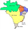 Mapa que mostra a divisão administrativa do Brasil em 1709. Destaque para a extensão da Província de São Paulo.<br><br/> Palavras-chave: relações de poder, Estado, Brasil Colônia, Mapa, divisão administrativa, Brasil.